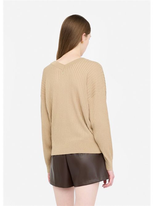 Maglia con scollo a V LIU JO | MF5390MS46J/04869